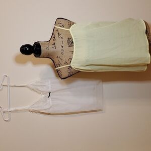 2 semi sheer camis  Size Med/Size 12